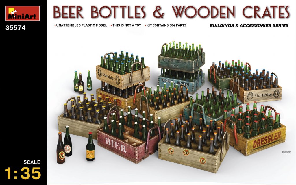 1/35 Beer Bottles & Wooden Crates - Hobby Sense