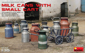 1/35 Milk Cans with Small Cart - Hobby Sense