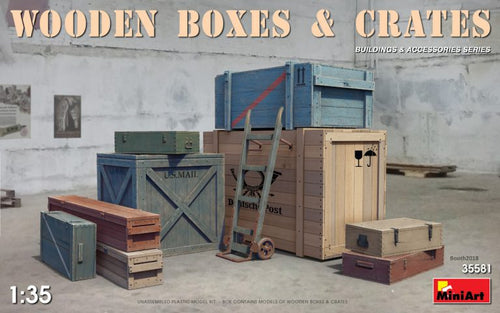 1/35 Wooden Boxes & Crates - Hobby Sense