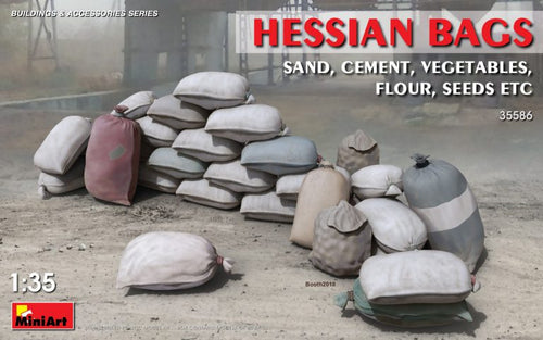1/35 Hessian Bags (sand, cement, vegetables, flour, seeds etc.) - Hobby Sense