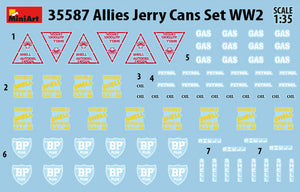1/35 Allies Jerry Cans Set WWII - Hobby Sense