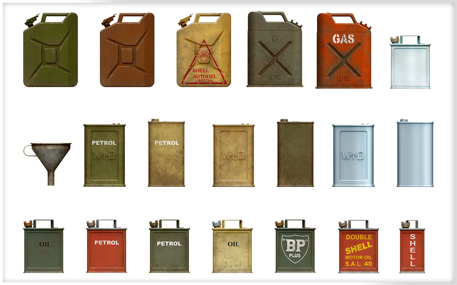 1/35 Allies Jerry Cans Set WWII - Hobby Sense