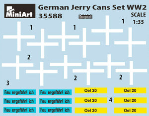 1/35 German Jerry Cans Set WWII - Hobby Sense