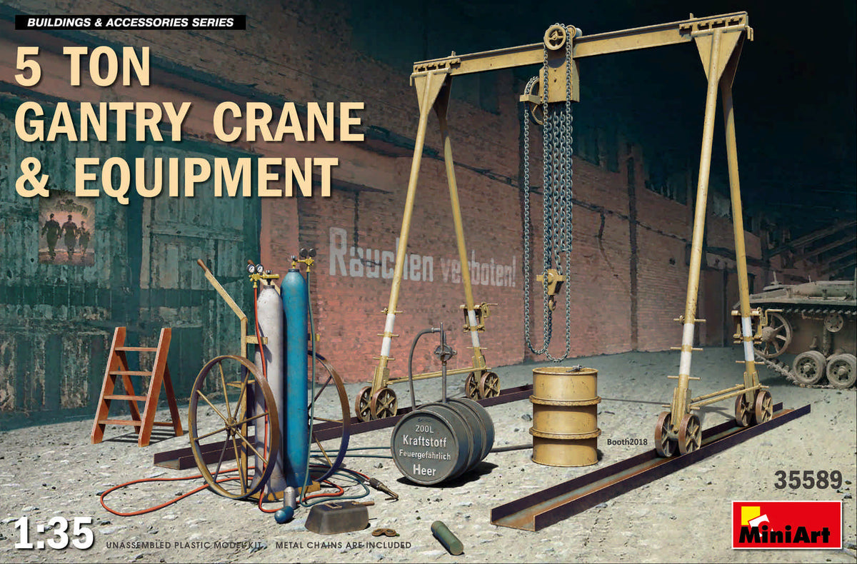 1/35 5 Ton Gantry Crane & Equipment - Hobby Sense