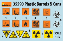 1/35 Plastic Barrels and Cans - Hobby Sense