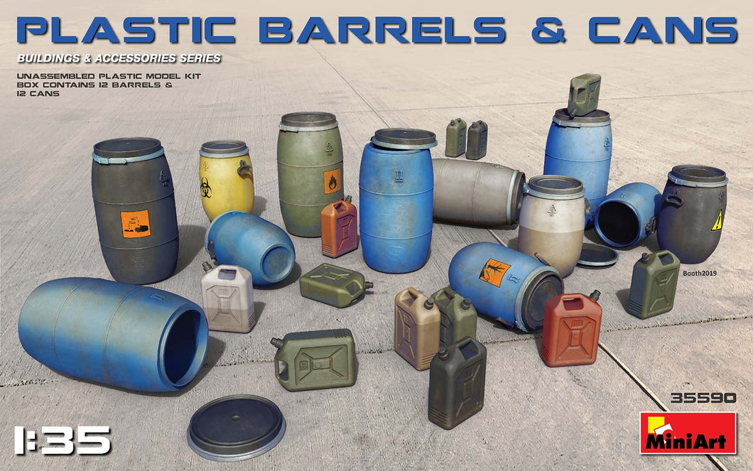 1/35 Plastic Barrels and Cans - Hobby Sense