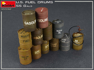 1/35 U.S. Fuel Drums 55 gals. - Hobby Sense