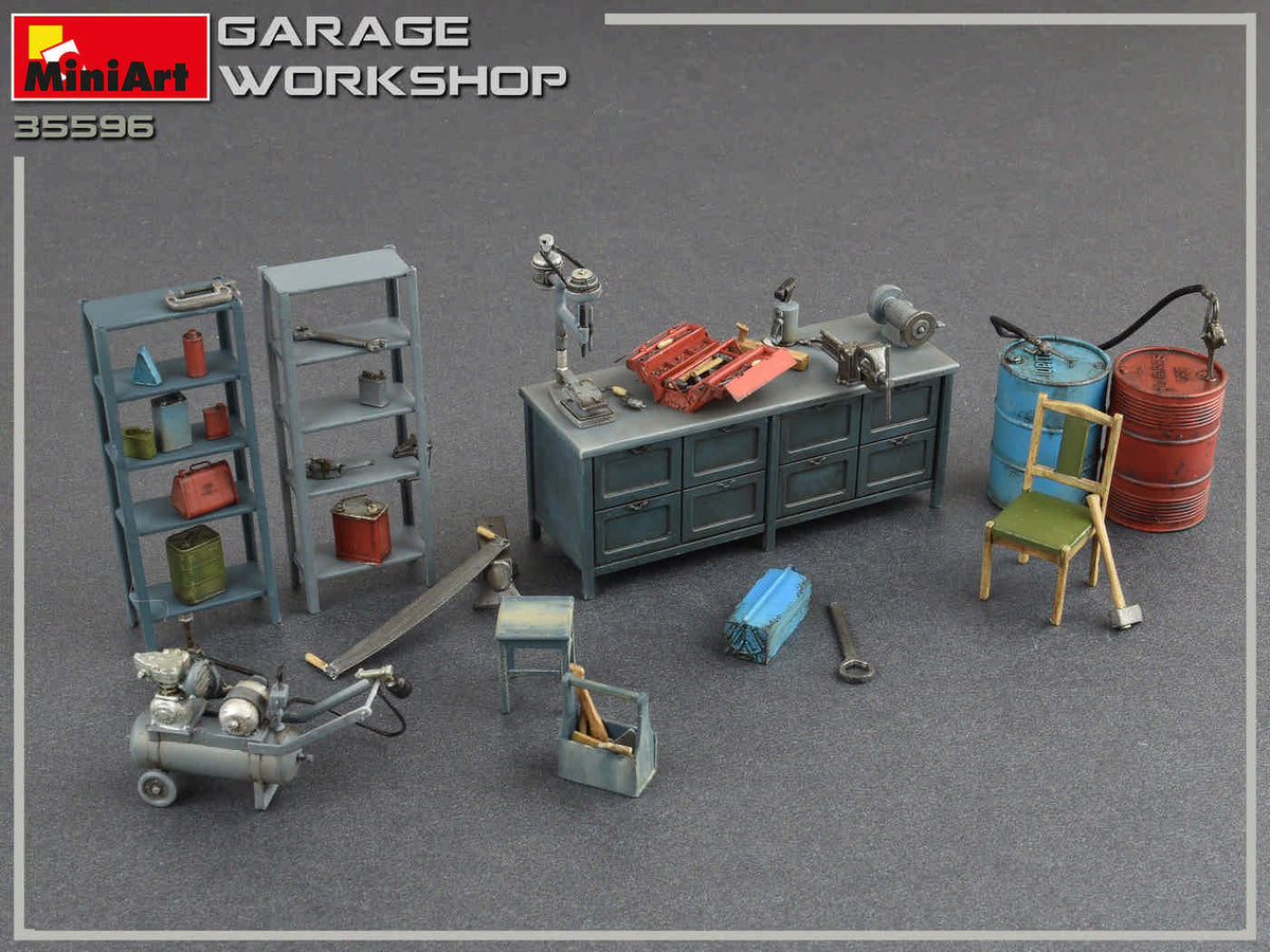 1/35 Garage Workshop - Hobby Sense