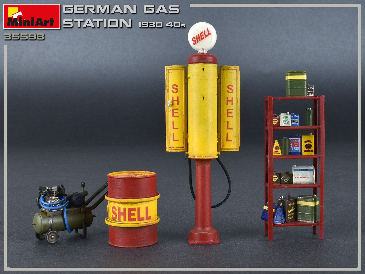 1/35 German Gas Station 1930-40s - Hobby Sense