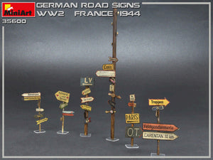 1/35 German Road Signs WWII, France 1944 - Hobby Sense