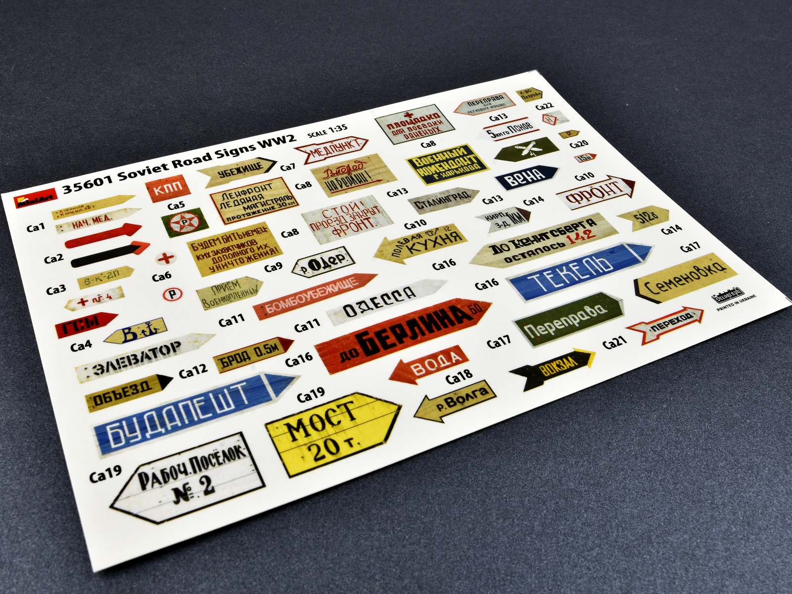 1/35 Soviet Road Signs WWII - Hobby Sense