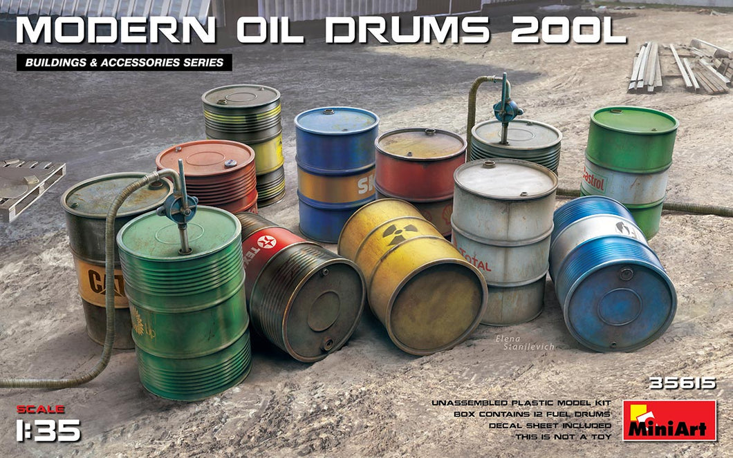 1/35 Modern Oil Drums 200L - Hobby Sense