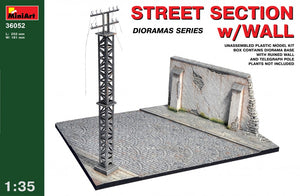 1/35 Street section with Wall - Hobby Sense