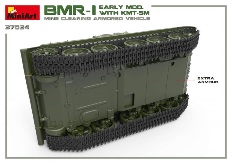 1/35 BMR-1 Early Mod. with KMT-5M Mine Clearing Armored Vehicle - Hobby Sense