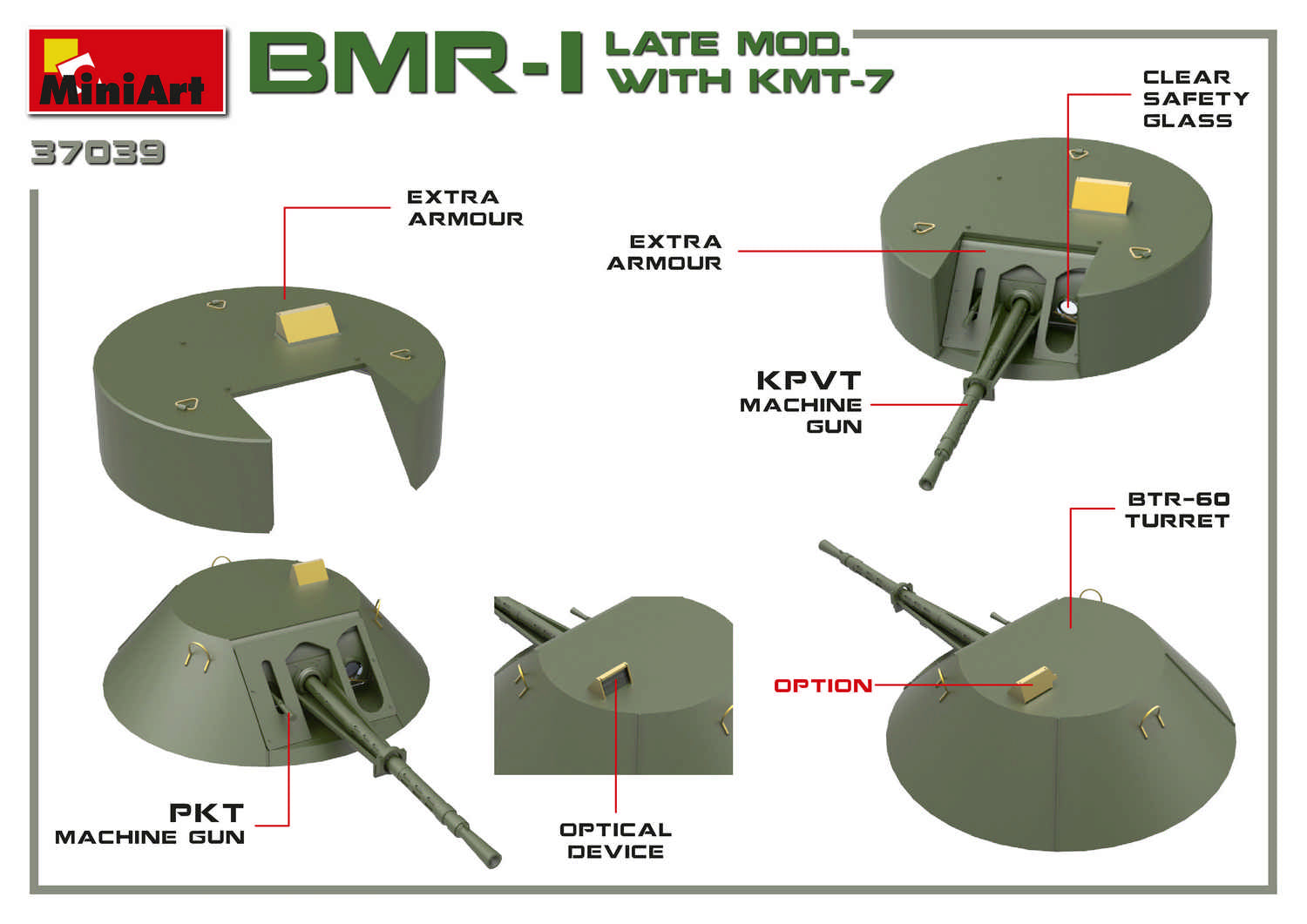 1/35 BMR-I Late Mod. With KMT-7 - Hobby Sense
