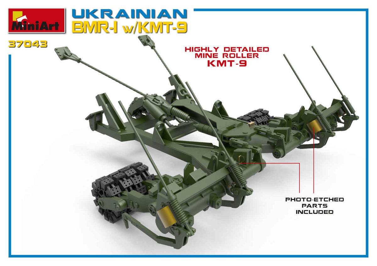 1/35 Ukrainian BMR1 with KMT-9 - Hobby Sense