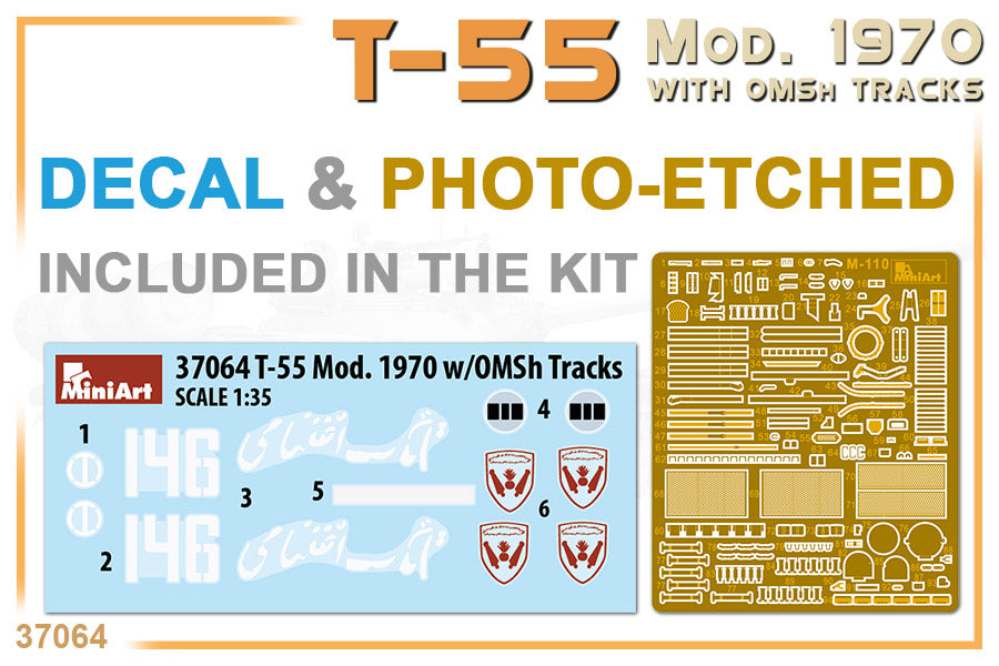 1/35 T-55 Mod. 1970 w/OMSh Tracks - Hobby Sense