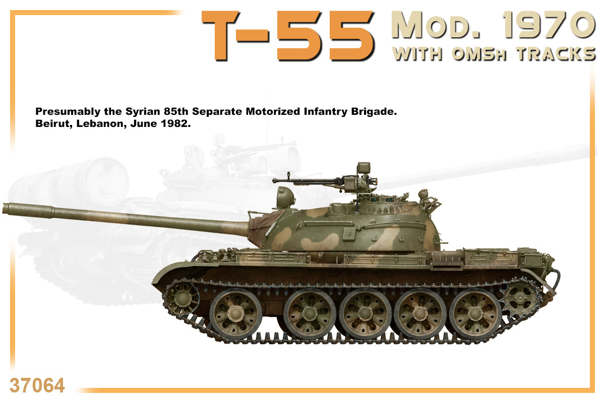1/35 T-55 Mod. 1970 w/OMSh Tracks - Hobby Sense