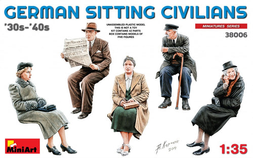 1/35 German Sitting Civilians '30s-'40s - Hobby Sense