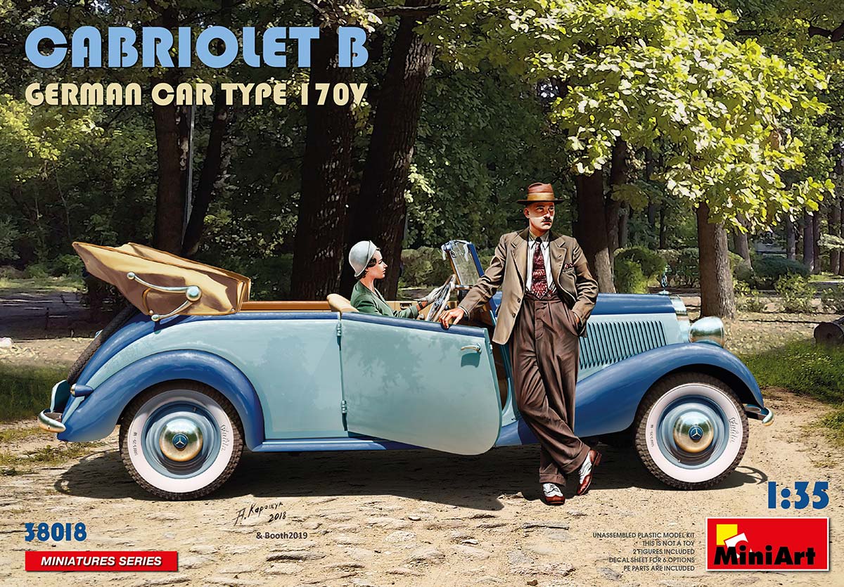 1/35 German Car Type 170V Cabriolet B - Hobby Sense