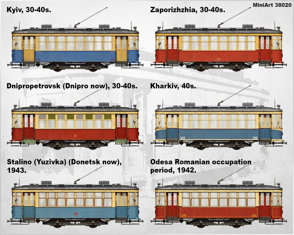 1/35 Soviet Tram X-Series, Early Type - Hobby Sense