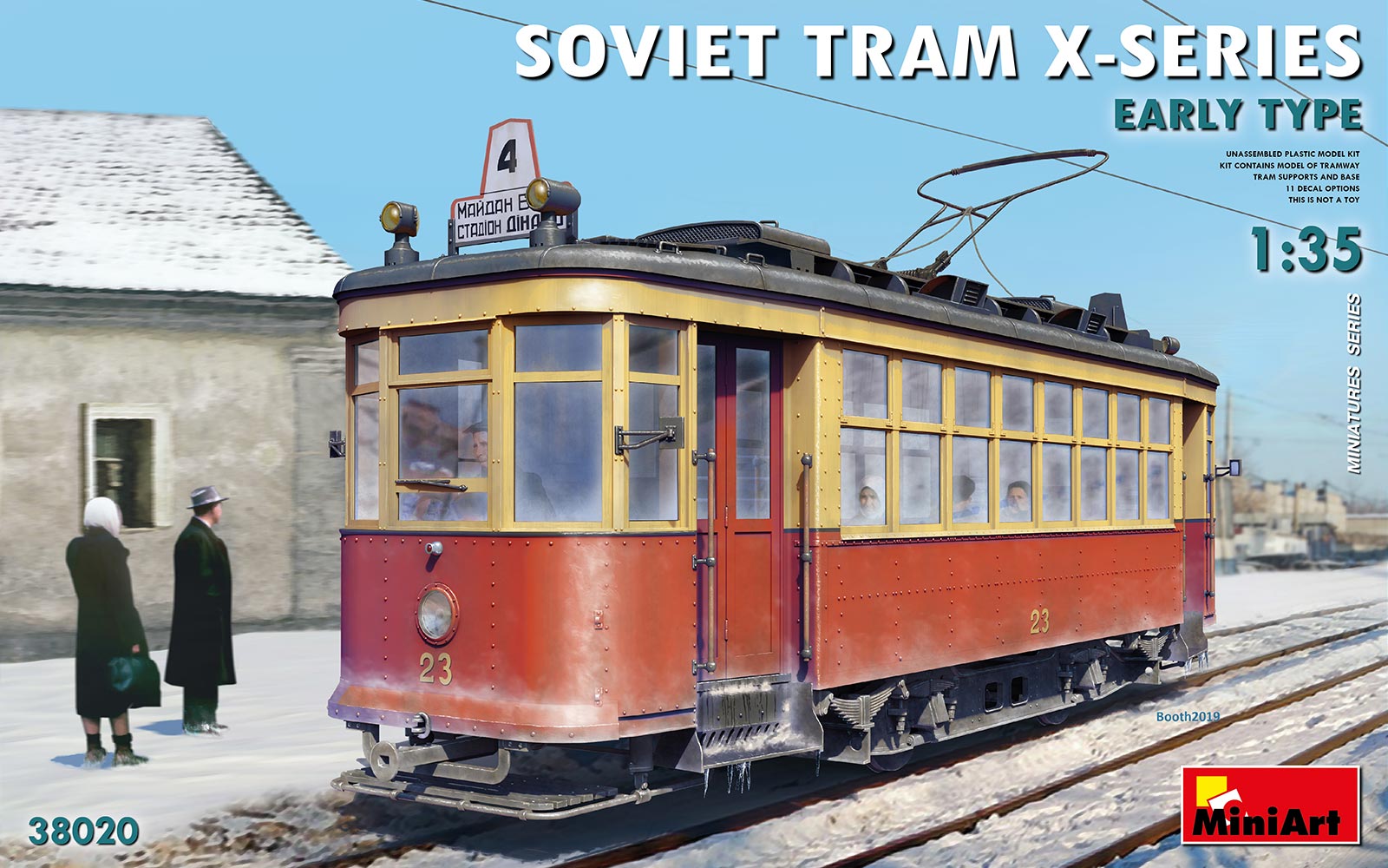 1/35 Soviet Tram X-Series, Early Type - Hobby Sense
