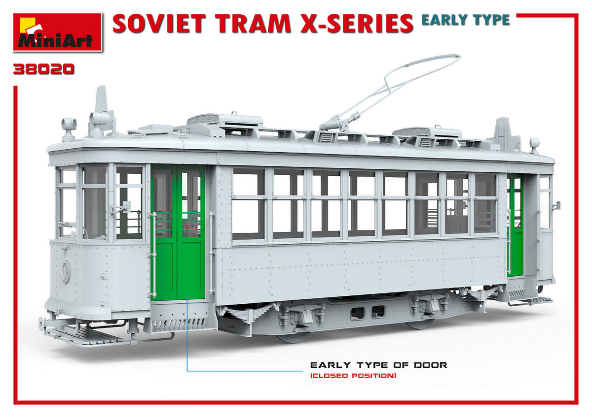 1/35 Soviet Tram X-Series, Early Type - Hobby Sense