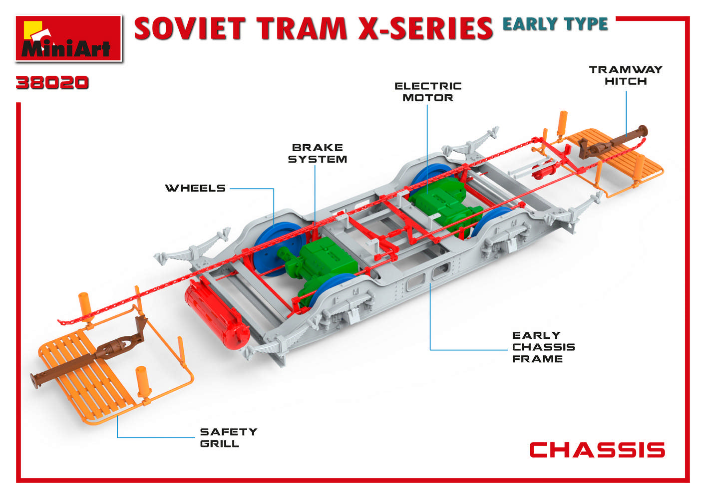 1/35 Soviet Tram X-Series, Early Type - Hobby Sense