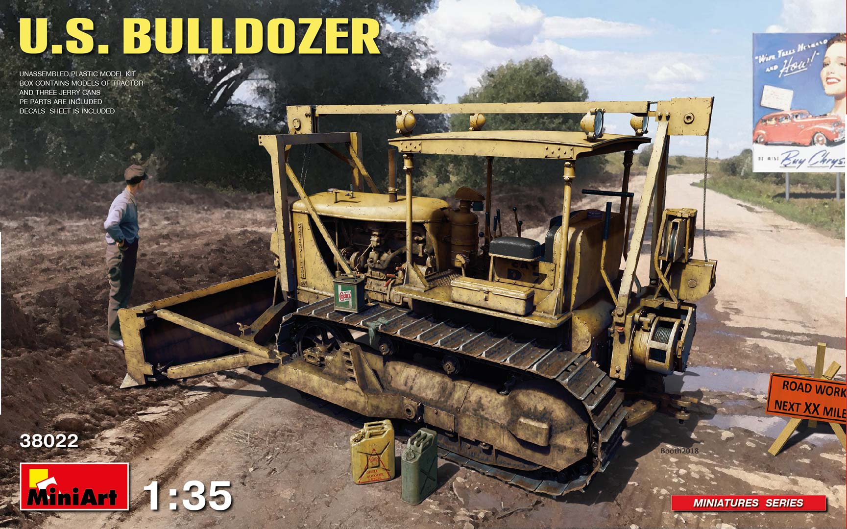 1/35 US Bulldozer - Hobby Sense