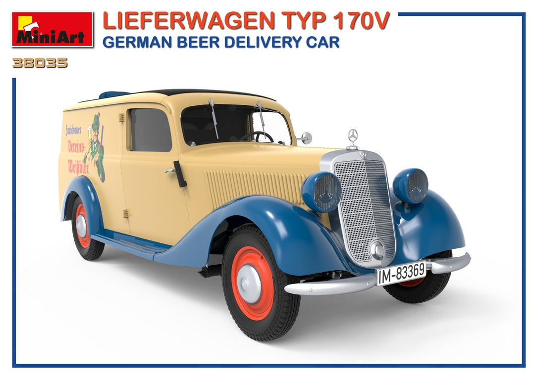 1/35 Lieferwagen Typ 170V German Beer Delivery Car - Hobby Sense