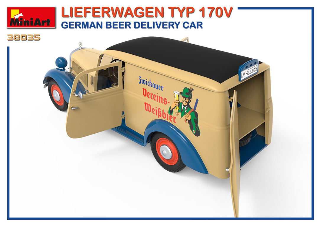 1/35 Lieferwagen Typ 170V German Beer Delivery Car - Hobby Sense