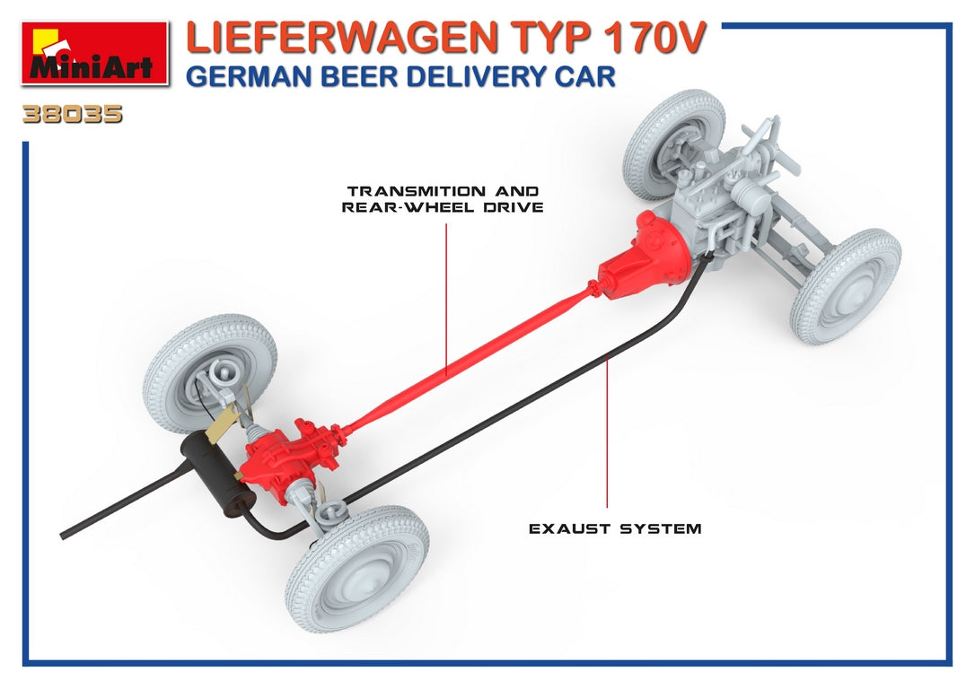1/35 Lieferwagen Typ 170V German Beer Delivery Car - Hobby Sense