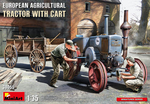 1/35 European Agricultural Tractor with Cart - Hobby Sense