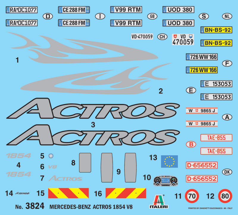 1/24 Mercedes Benz Actros 1854 LS (V8) - Hobby Sense