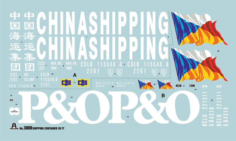 1/24 Shipping Container 20Ft. - Hobby Sense