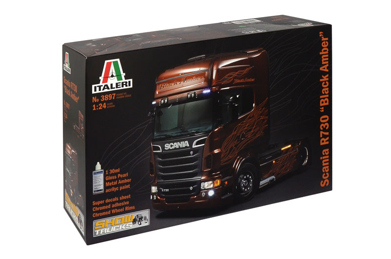 1/24 Scania R730 Black Amber - Hobby Sense