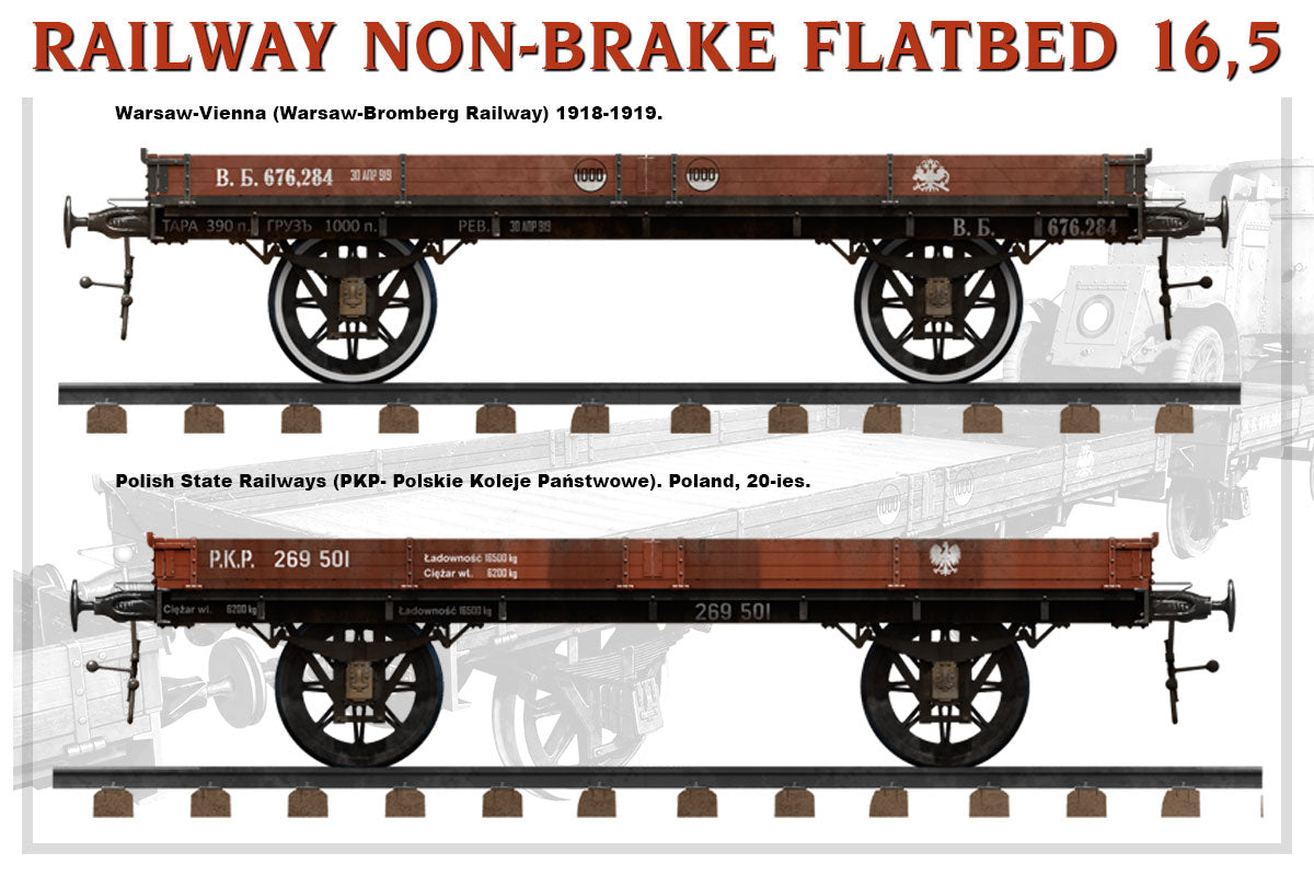 1/35 Railway Non-Brake Flatbed 16.5t - Hobby Sense