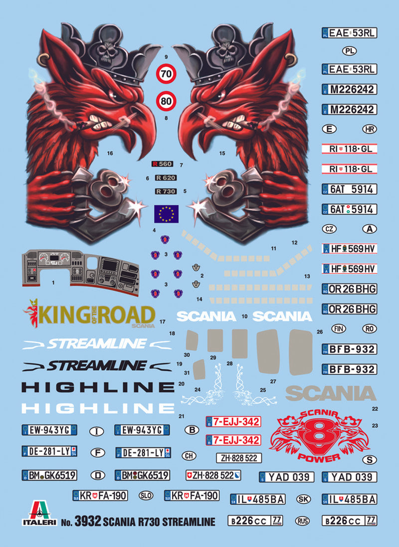 1/24 Scania R730 Streamline Highline Cab - Hobby Sense