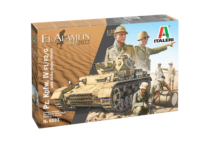 1/35 Pz.Kpfw.IV F1/F2/G With Afrika Korps Infantry - Hobby Sense
