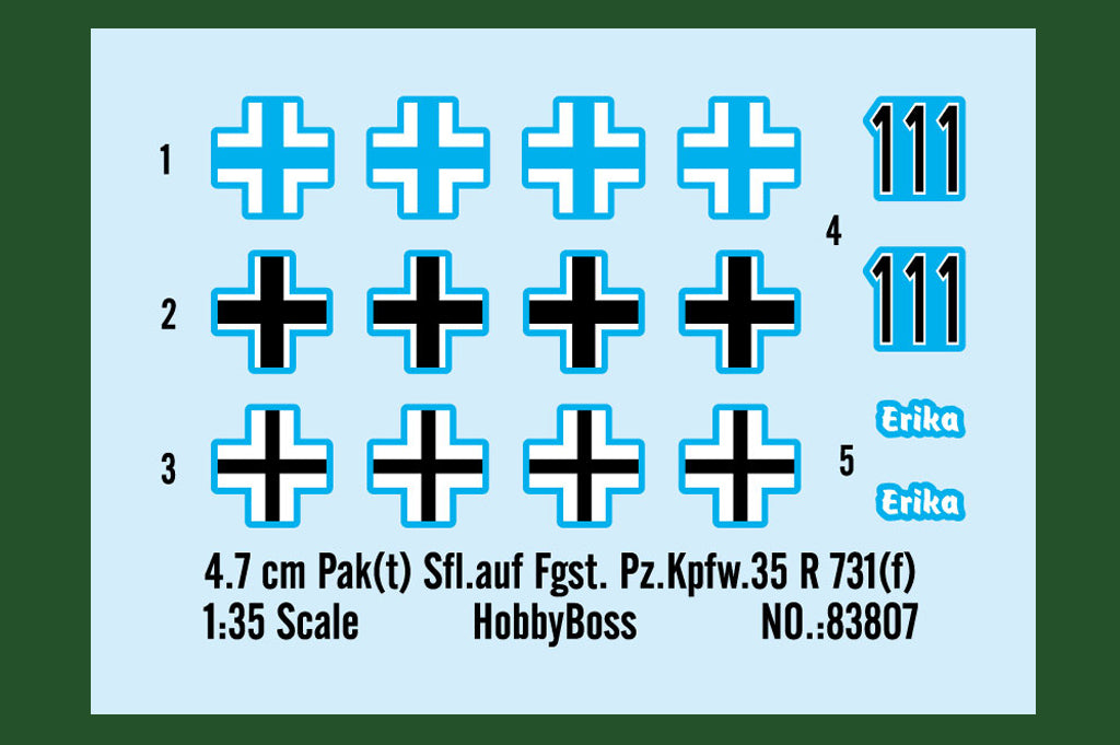 1/35 4.7 cm Pak(t) Sfl.auf Fgst. Pz.Kpfw.35 R 731(f) - Hobby Sense
