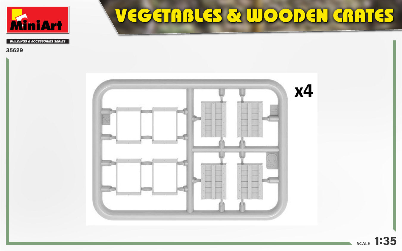 1/35 Vegetables & Wooden Crates - Hobby Sense