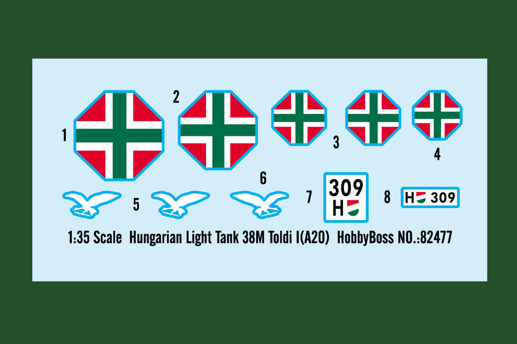 1/35 Hungarian Light Tank 38M Toldi I (A20) - Hobby Sense