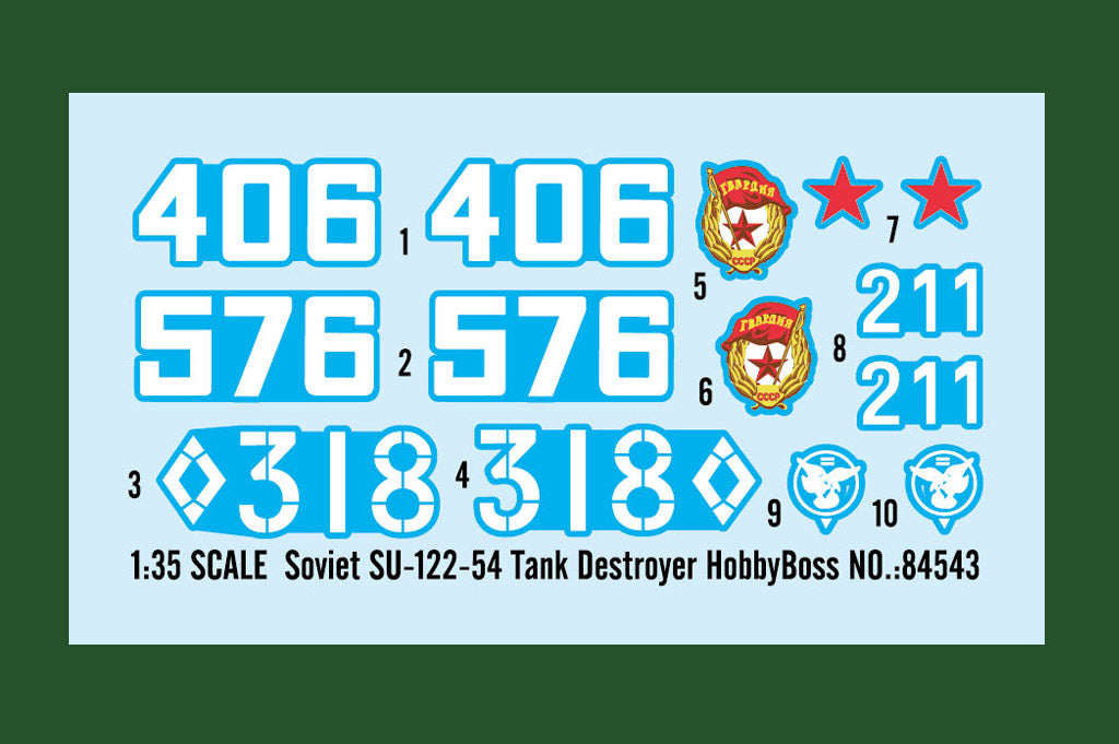 1/35 Soviet SU122-54 Tank Destroyer - Hobby Sense