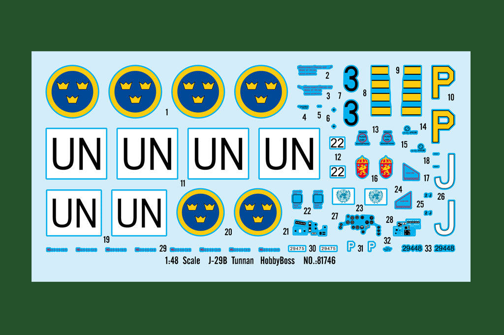 1/48 J29B Tunnan - Hobby Sense