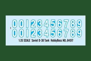 1/35 Soviet D38 Tank - Hobby Sense