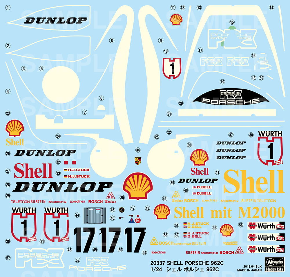 1/24 Shell Porsche 962C - Hobby Sense