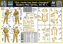 1/24 Modern War Series, kit No. 1. "Our route has been changed!" - Hobby Sense