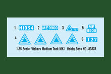 1/35 Vickers Medium Tank MK.I - Hobby Sense