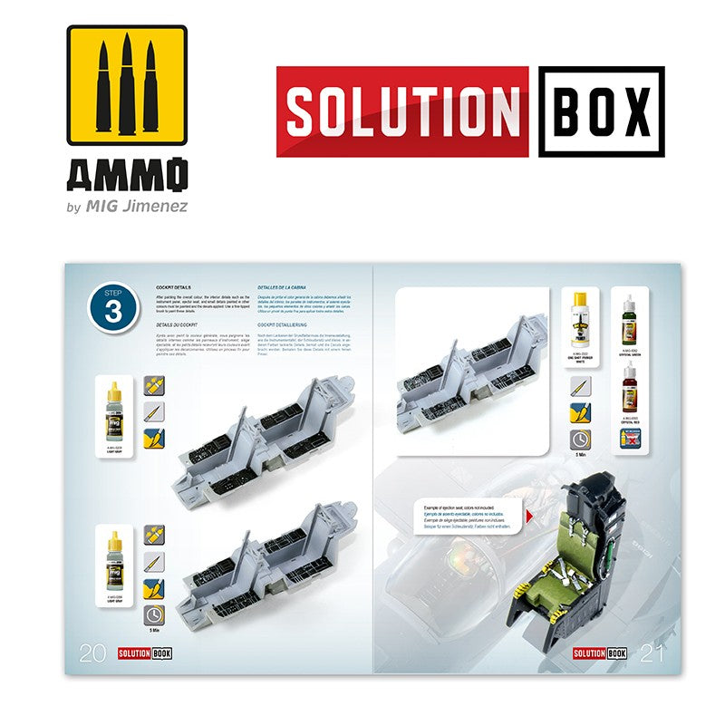 Ammo Mig How To Paint USAF Navy Grey Fighters - Solution Book - Hobby Sense