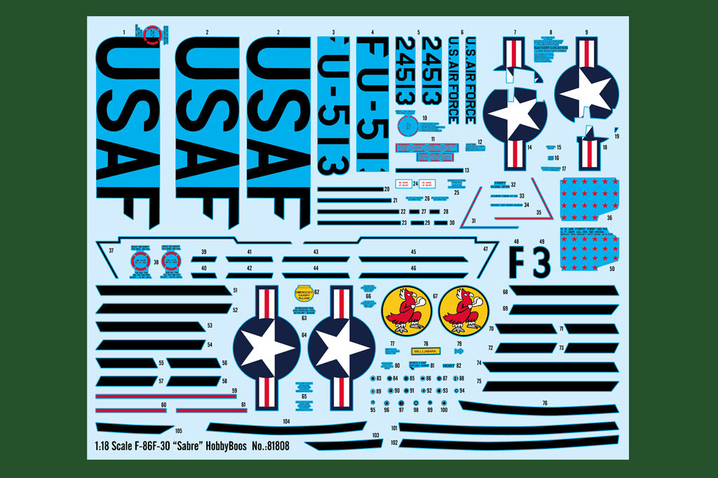 1/18 F86F30 Sabre - Hobby Sense